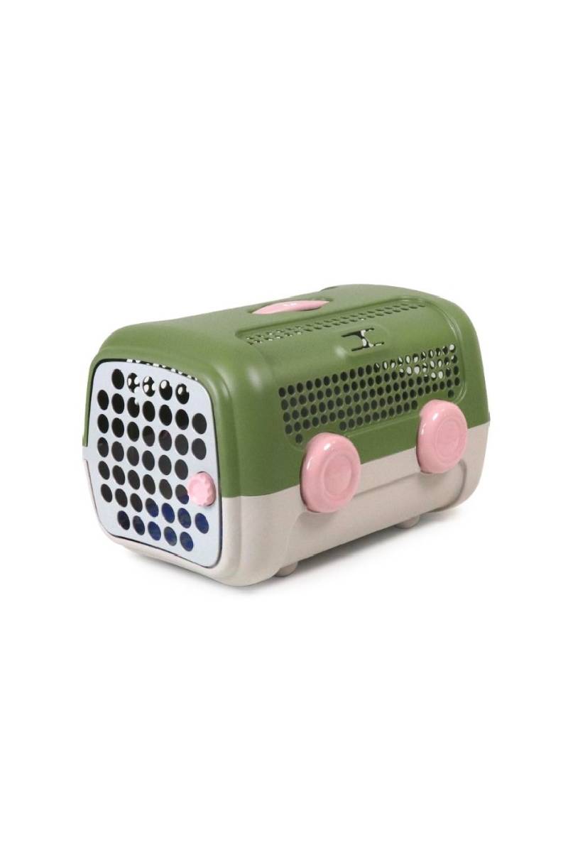 A.U.T.O. Pet Carrier green/dove grey/pink
