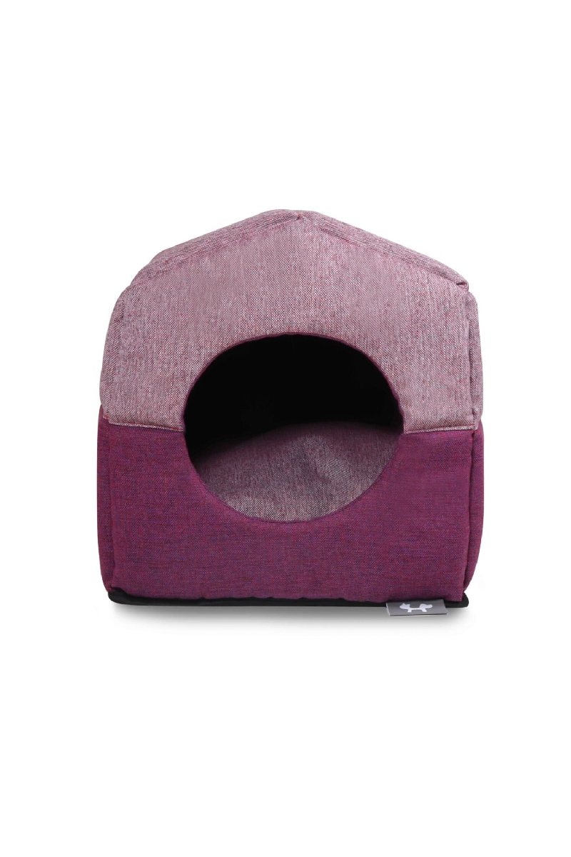 United Pets CHALET - House bed foldable Dark Pink and Light Pink