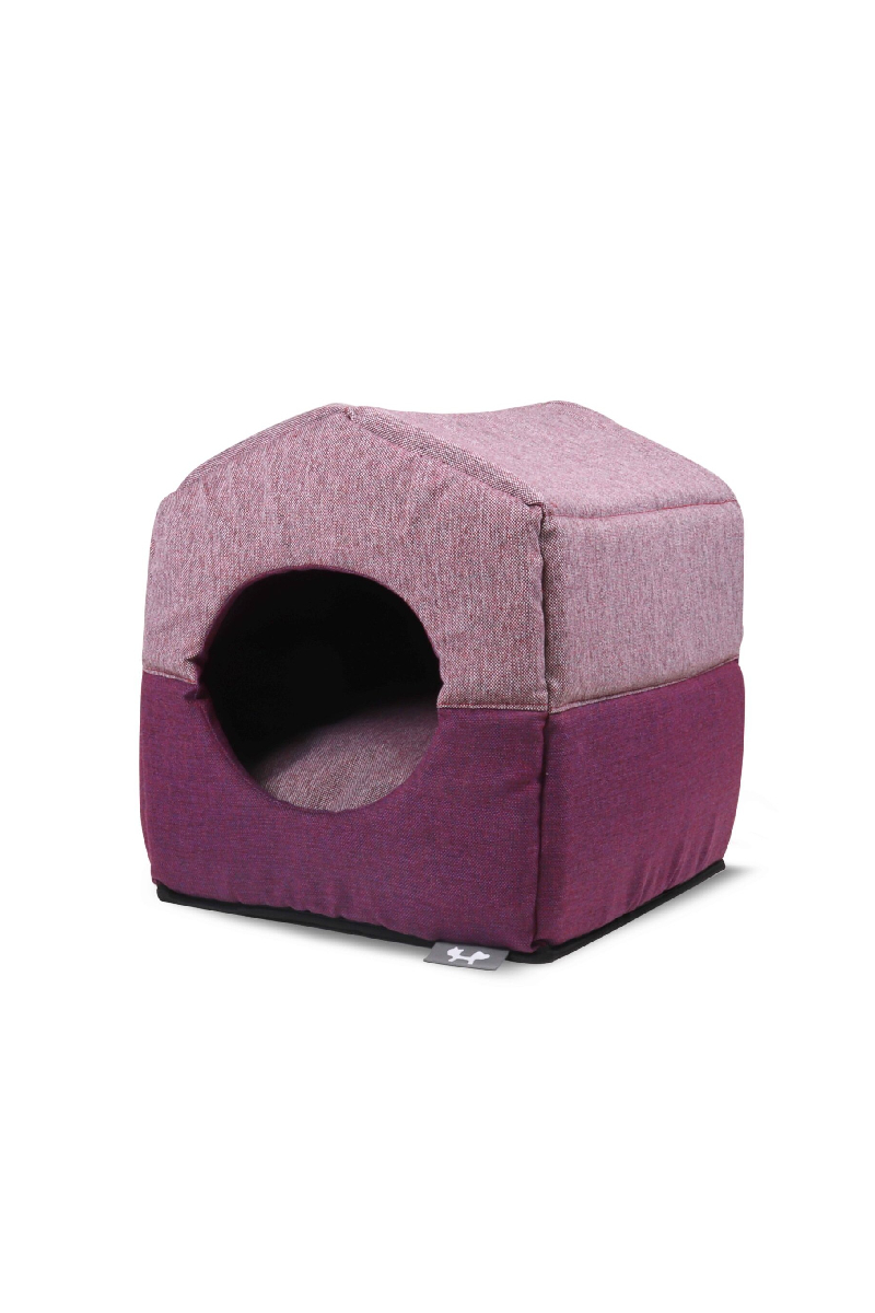 United Pets CHALET - House bed foldable Dark Pink and Light Pink