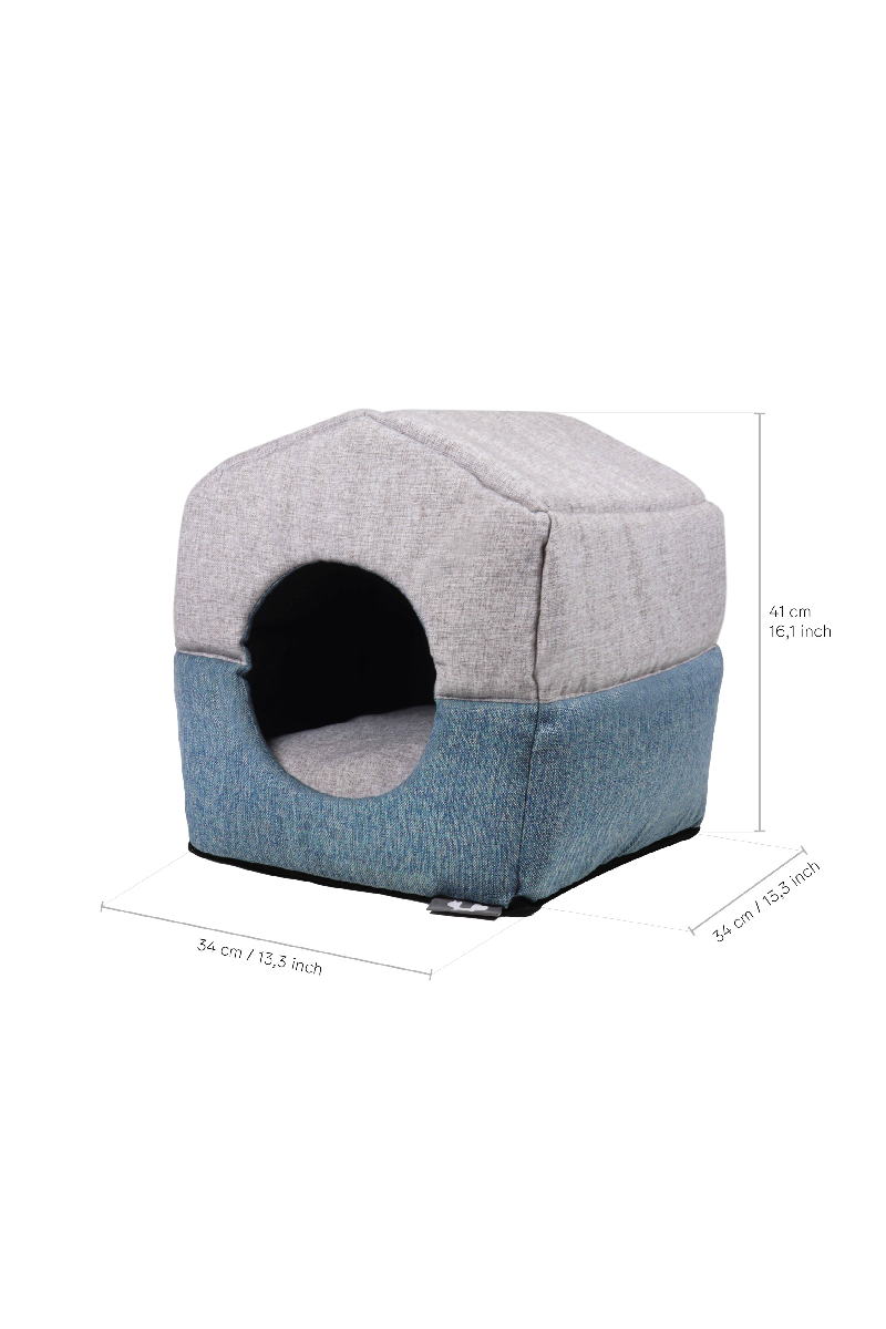 United Pets CHALET - House bed foldable Aquamarine and Sand
