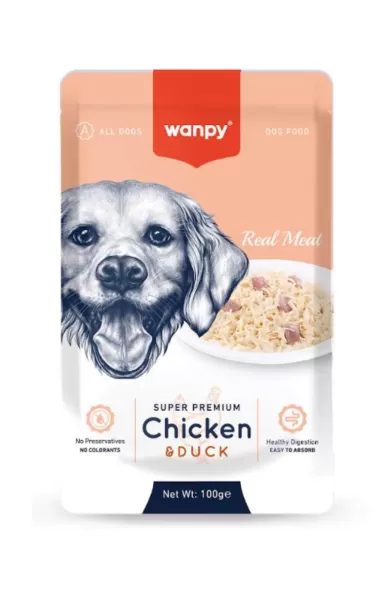 Wanpy Fellits In Jelly Chicken & Duck for dog 