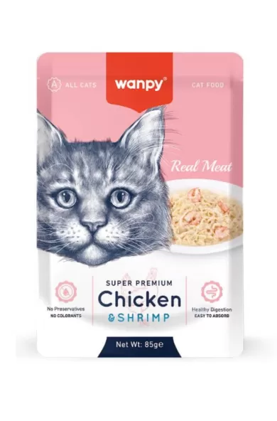 Wanpy Fellits In Jelly Chicken & Shrimp for cat 