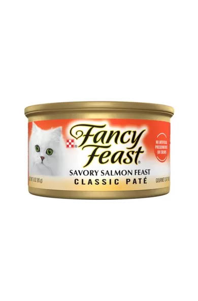 Purina Fancy Feast Classic Salmon Pate Feast Wet Cat Food Can - 85g 