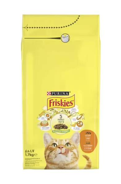 Purina Friskies Cat Dry Food Chicken & Vegetables - 1.7kg