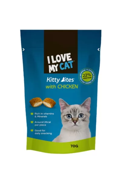 I Love my Cat Kitty Bites with Chicken - 70g