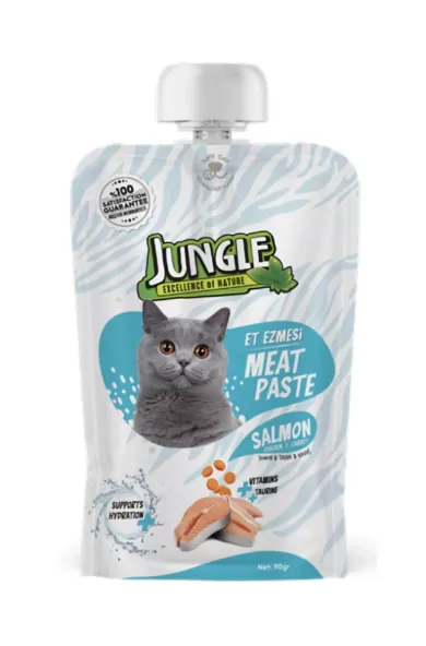 Jungle Meat Paste For Cats With Salmon, Chicken & Carrots