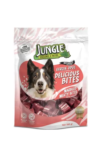 Jungle Marbled Meaty Bites for Dogs - 100g