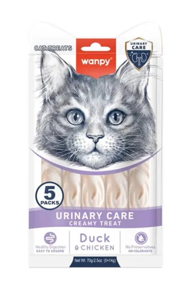 Wanpy Functional Creamy Lickable Treat Urinary Care - 70g