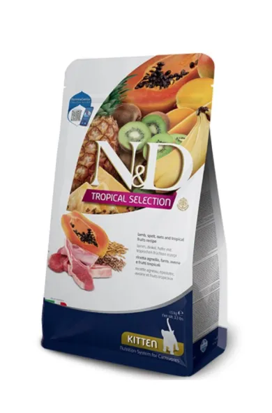 Farmina N&D Lamb, Spelt, Oats & Tropical Fruits Feline Kitten 1.5Kg