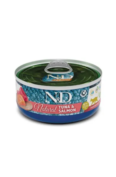 Farmina N&D Natural Tuna & Salmon Adult Cat Wet Food 70g