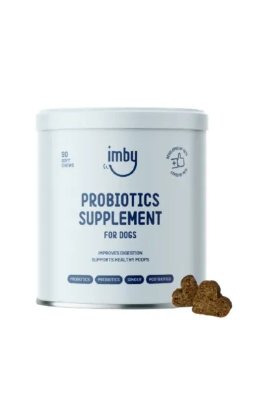 Imby Probiotics Supplement (90 chews per can)