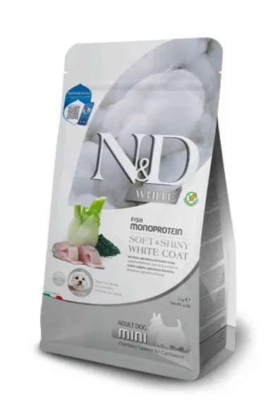 Farmina Dog N&D White Seabass Spirulina Fennel Adult mini 2kg