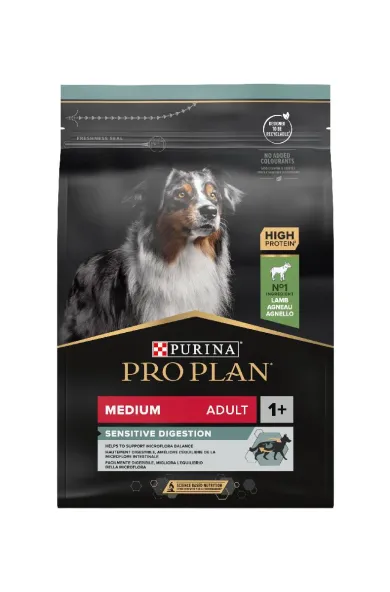 PURINA PROPLAN MEDIUM ADULT SENSITIVE DIGESTION DOG LAMB - 3KG