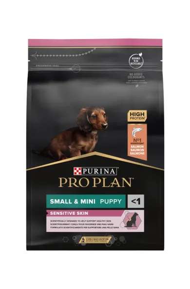 PURINA PROPLAN SMALL & MINI PUPPY SENSITIVE SKIN SALMON-3 Kg 