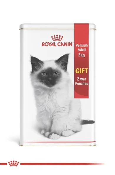 Royal Canin Cat Persian Adult 2kg+2 Wet Pouches Gift