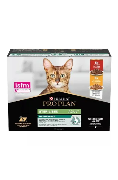 PURINA Pro Plan Sterilised Beef and Chicken Multipack