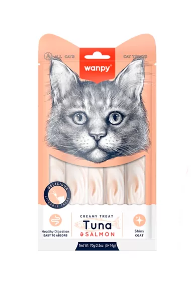 Wanpy Cat Creamy Tuna Salmon Treats 