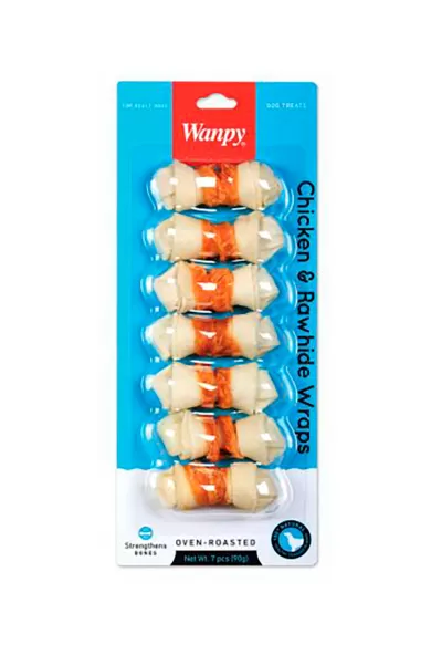 Wanpy Dog Blister Chicken Rawhide Wraps