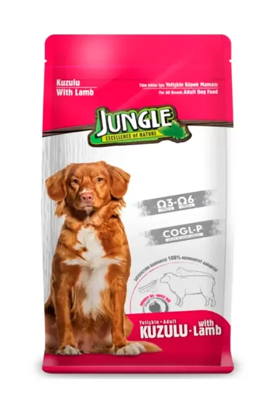 Jungle Premium Adult Dog Food Lamb 15kg