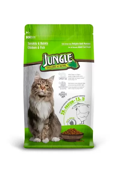Jungle Adult Premium Cat Food Chicken-Fish 1.5kg