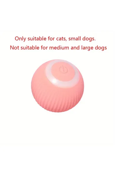 Interactive Electric Pink Rolling Ball Cat Toy 