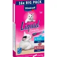 VITAKRAFT LIQUID SNACK MULTIPACK WITH LIVER SAUSAGE/BIOTIN & SALMON 16X15G