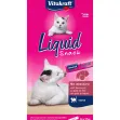 VITAKRAFT LIQUID SNACK WITH LIVER SAUSAGE & BIOTIN 6X15G
