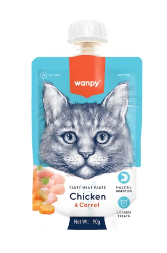 Wanpy Meat Paste Chicken & Carrot for Cat 