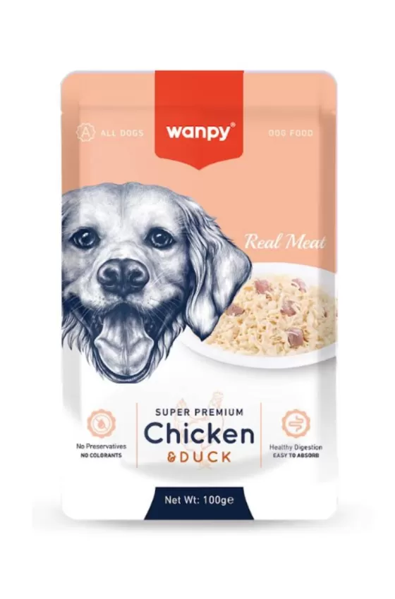 Wanpy Fellits In Jelly Chicken & Duck for dog 