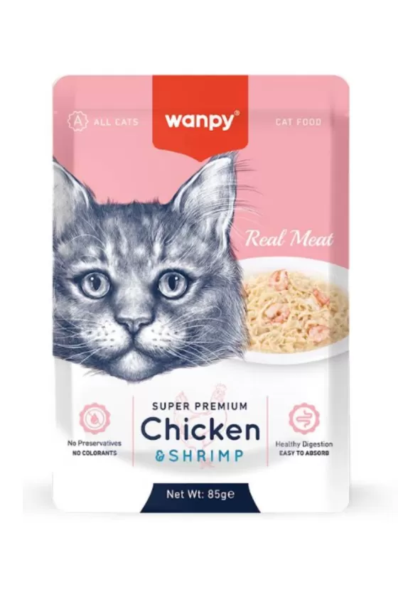 Wanpy Fellits In Jelly Chicken & Shrimp for cat 