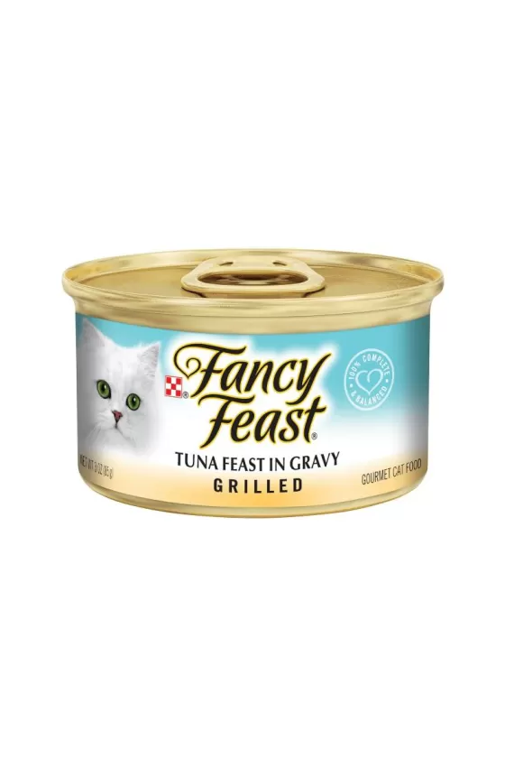 Purina FANCY FEAST Adult Grilled Tuna Feast in Gravy Gourmet Wet Cat Food - 85g