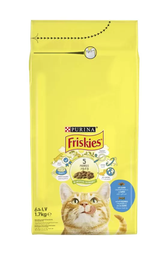 Purina Friskies Salmon & Vegetables Cat Dry food - 1.7kg