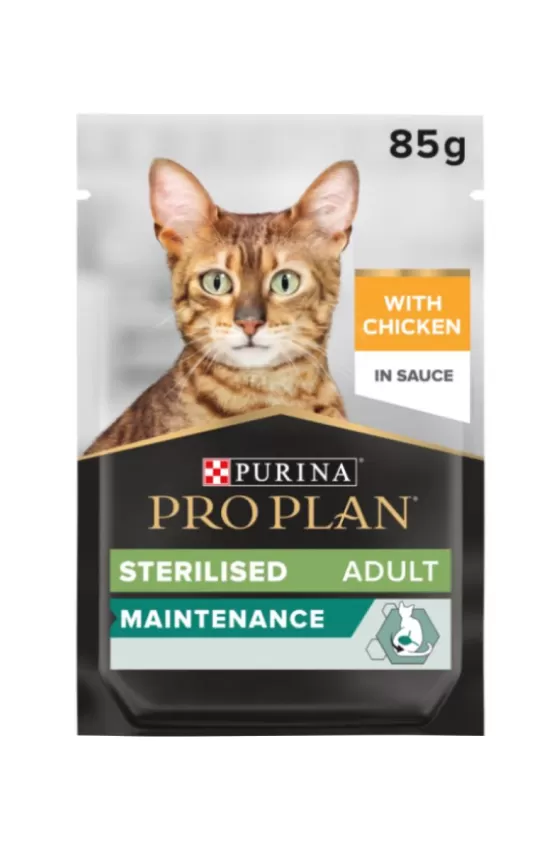 Purina Pro Plan Sterilised Chicken Adult Wet Cat Food - 10x85g