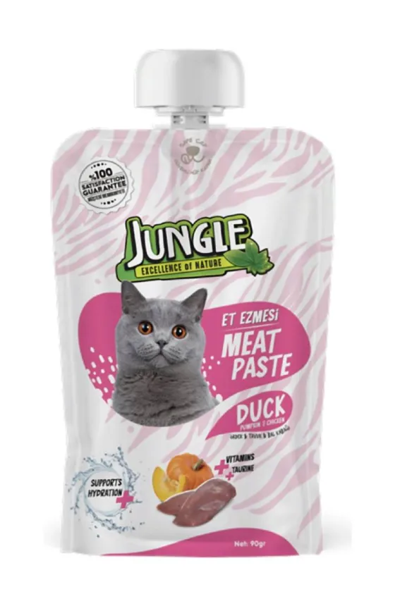 Jungle Meat Paste For Cats With Duck & Pumpkin