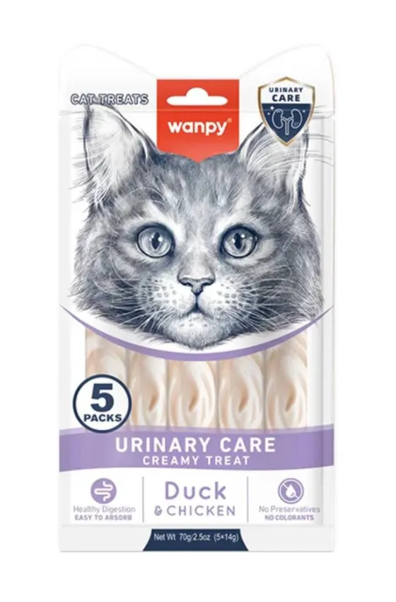 Wanpy Functional Creamy Lickable Treat Urinary Care - 70g