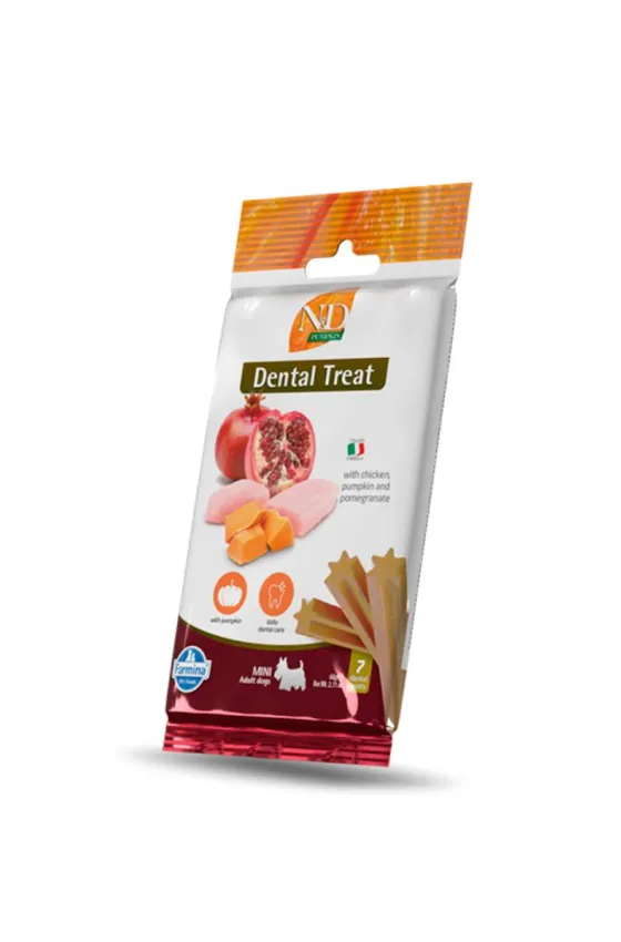 Farmina Dental Treat Chicken, Pumpkin and Pomegranate Mini 60g