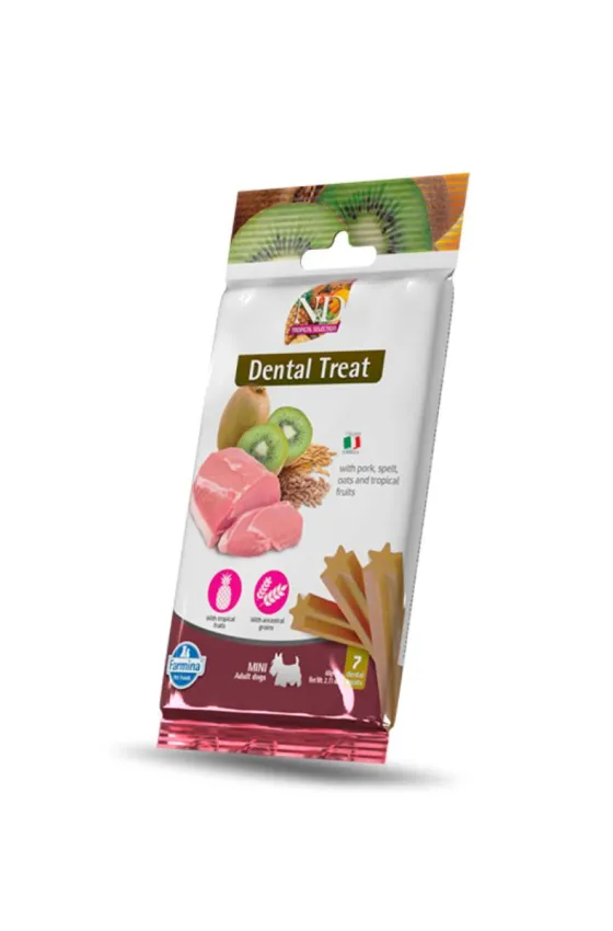 Farmina Dental Treat Pork, Spelt, Oats and Tropical Fruits Mini 60g