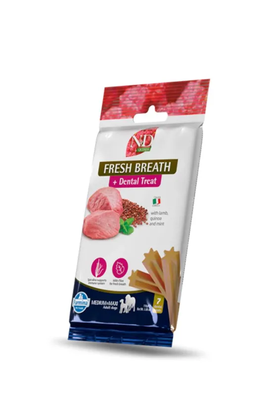 Farmina Dental Treat Fresh Breath Lamb Medium & Maxi 100g