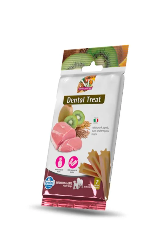 Farimina Dental Treat Pork, Spelt, Oats and Tropical Fruits Medium & Maxi 100g
