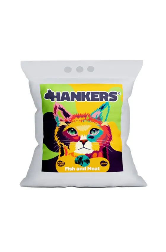HANKERS Dry Cat food Fish & Meat - 1.5kg