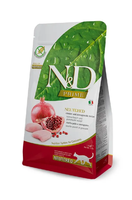FARMINA N&D Prime Neutered Chicken & Pomegranate 1.5Kg