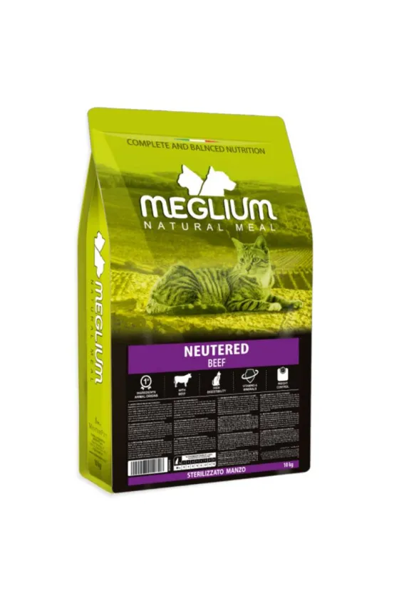 MEGLIUM CAT ADULT STERILIZED BEEF 1.5KG	