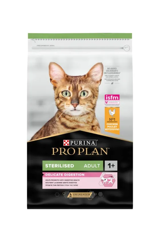 PURINA PRO PLAN STERILISED ADULT CAT DELICATE DIGESTION CHICKEN - 1.5Kg