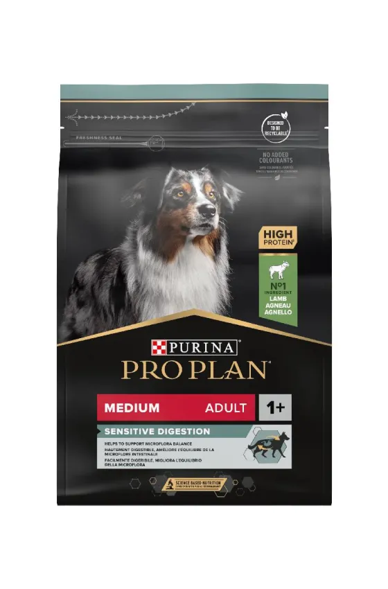 PURINA PROPLAN MEDIUM ADULT SENSITIVE DIGESTION DOG LAMB - 3KG