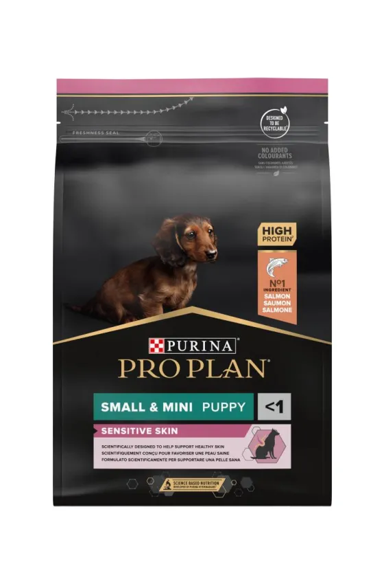 PURINA PROPLAN SMALL & MINI PUPPY SENSITIVE SKIN SALMON-3 Kg 