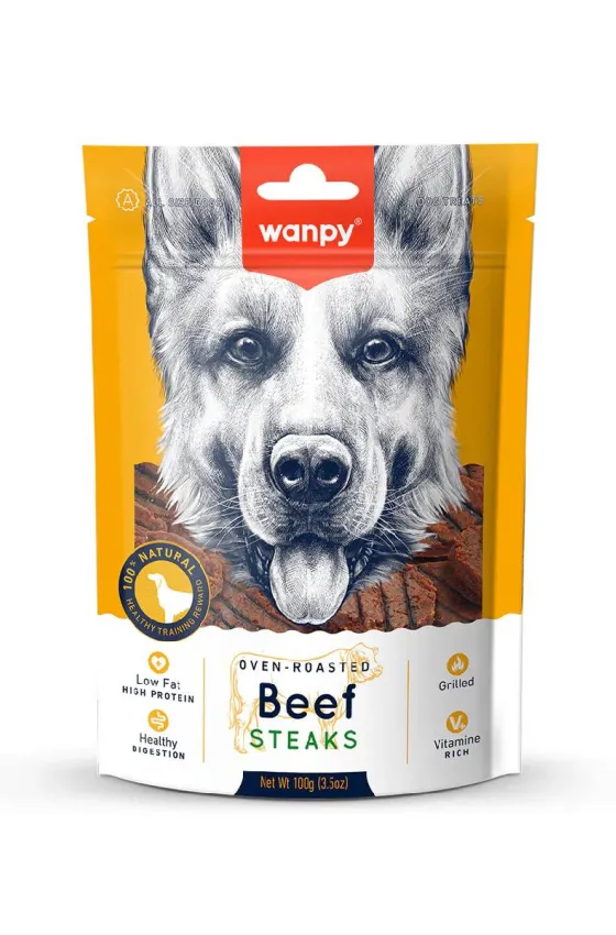 Wanpy Dog Grilled Beef Steak 100g