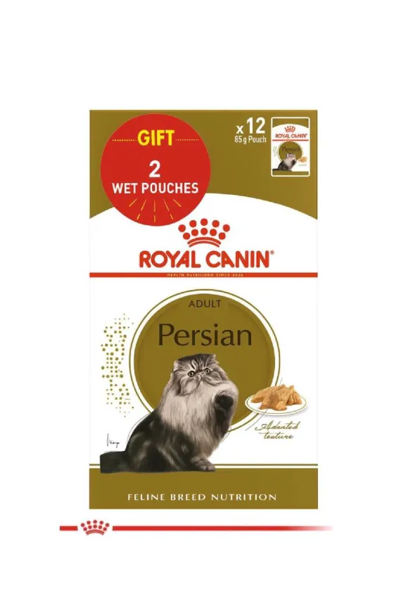 Royal Canin Cat Wet Persian Adult Loaf 85g 10+2 Pouches Gift
