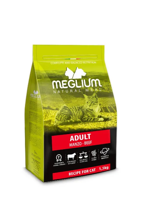 MEGLIUM CAT ADULT BEEF 1.5KG