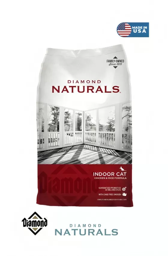 DIAMOND NATURALS CHICKEN & RICE INDOOR ADULT CAT - 3KG
