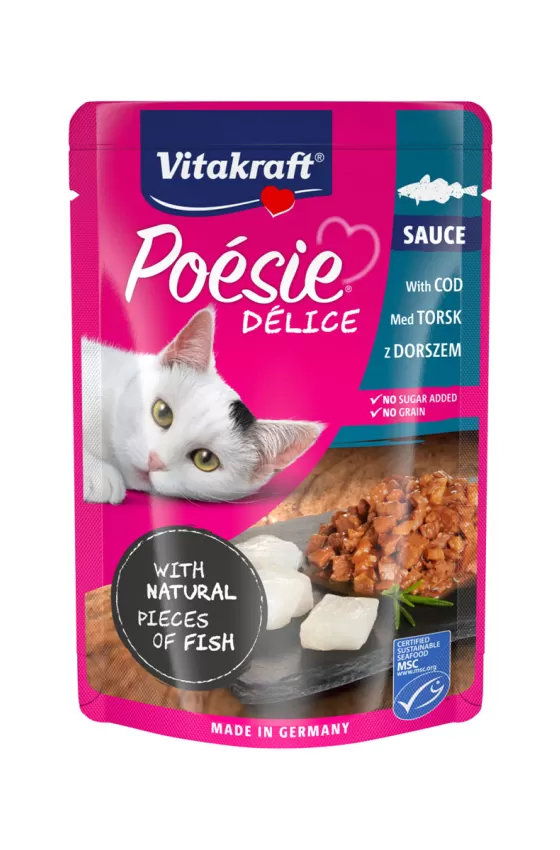 VITAKRAFT POESIE DELI SAUCE CODFISH 
